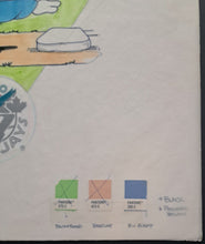Load image into Gallery viewer, 1980s Toronto Blue Jays Original Artwork First Mascot BJ Birdy Promotional MLB