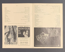 Load image into Gallery viewer, 1969-70 Hair Rock Musical Royal Alexandra Theatre x3 Items Broadside + Program +