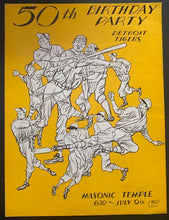 Load image into Gallery viewer, 1951 50th Anniversary Detroit Tigers Program MLB Baseball Vintage Ty Cobb