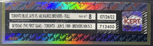 Load image into Gallery viewer, 1989 SkyDome 1st Game Ticket Toronto Blue Jays vs Milwaukee Brewers iCert 8