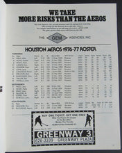 Load image into Gallery viewer, 1975 - 1976 Powerplay WHA Official Program Houston Aeros vs Quebec Nordiques