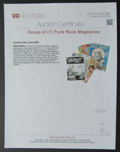 Load image into Gallery viewer, 1979 January Vintage Issue BOMP! Punk Rock Magazine - Ramones Devo Wire LOAs