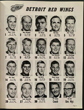 Load image into Gallery viewer, 1968 Detroit Olympia NHL Hockey Program Wings Gordie Howe Milestone 1600th Point