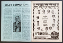 Load image into Gallery viewer, 1966 Maple Leaf Gardens NHL Program Insert + Ticket Stub Leafs vs Blackhawks