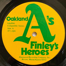 Load image into Gallery viewer, 1972 Oakland A's LP Record Album World Series Champions Finley's Heroes MLB