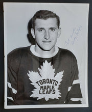 Load image into Gallery viewer, NHL Toronto Maple Leafs Rudy Migay Autographed Photo JSA 8x10 Hockey Vintage