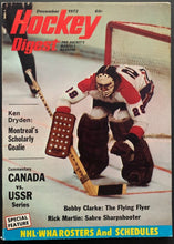 Load image into Gallery viewer, 1972 Hockey Digest 2nd Issue Ken Dryden Pro Hockey NHL HOF Vintage Booklet