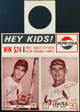 Load image into Gallery viewer, Rare 1963 Tulsa Oilers Pepsi Cola Baseball Card Promo Gary Kolb Pepper Martin
