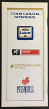 Load image into Gallery viewer, 1985-1986 Canada National Hockey Team Media Guide Labatt Esso Advertising