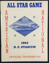 Load image into Gallery viewer, 1962 MLB All Star Game Baseball Program DC Stadium Washington National League