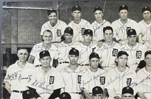 Load image into Gallery viewer, 1940 Detroit Tigers A.L. Champions Team Signed Photo x33 Autographs MLB JSA LOA