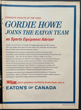 Load image into Gallery viewer, 1964 Weekend Magazine Gordie Howe Centerfold NHL Hockey Detroit Red Wings VTG