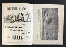Load image into Gallery viewer, 1947 Stock Car Race Program Langhorne Speedway National Championship Cunningham
