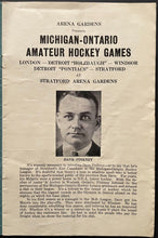 Load image into Gallery viewer, 1939 Rare Stratford Arena Gardens Program Kist Canadians vs Windsor Chryslers