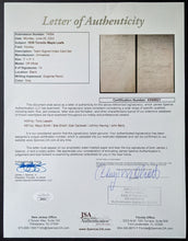 Load image into Gallery viewer, 1939 Tony Lazzeri Toronto Maple Leafs Team Signed Cut JSA LOA MLB HOF Baseball
