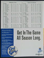 Load image into Gallery viewer, 1996 Kauffman Stadium Paul Molitor 3000th Hit MLB Scorecard Royals v Twins