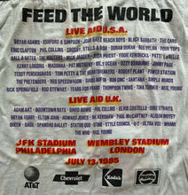 Load image into Gallery viewer, Original Authentic Live Aid Concert T-Shirt Philadelphia JFK Stadium July 1985