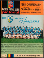 Load image into Gallery viewer, 1965 Final AFL Championship Program Buffalo Bills Jack Kemp Football NFL Vintage