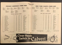 Load image into Gallery viewer, 1948 Polo Grounds NFL Football Program New York Giants Home Opener