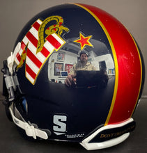 Load image into Gallery viewer, Roger Staubach Autographed U.S. Navy Schutt Mini Helmet Signed NCAA Fanatics