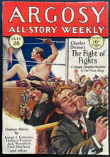 Load image into Gallery viewer, 1928 Argosy Pulp Magazine Vintage Boxing Stories Fight Novel July 28th Issue