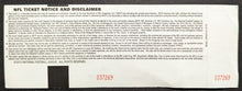 Load image into Gallery viewer, Super Bowl LXVI NY Giants New England Patriots Full Ticket + Pin NFL Football