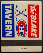 Load image into Gallery viewer, Original Toe Blake Tavern NHL Hockey Montreal Canadiens Vintage Matchbook Habs
