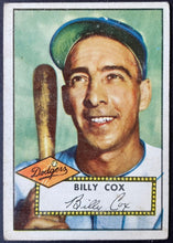 Load image into Gallery viewer, 1952 Topps Baseball Billy Cox #232 Brooklyn Dodgers MLB Card Vintage