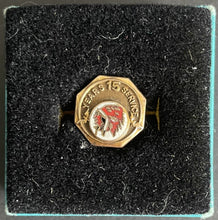 Load image into Gallery viewer, 1940's Red Indian Motor Oil 10K Gold Service Anniversary Pin Canadian Brand