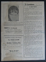 Load image into Gallery viewer, 1936 Eastside Arena Official Boxing Program Charles Coates vs Junior Munsell