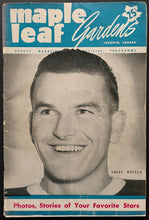 Load image into Gallery viewer, 1952 NHL Hockey Vintage Program Toronto Maple Leafs vs Detroit Red Wings MLG