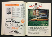 Load image into Gallery viewer, 1969 NHL Philadelphia Spectrum Game Program Chicago Blackhawks Beat Flyers 12-0