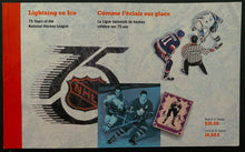 Load image into Gallery viewer, Jeremy Roenick Signed 1992 Canada Post 75th Anniversary NHL Hockey Stamp Set