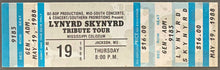 Load image into Gallery viewer, 1988 Lynyrd Skynyrd Tribute Tour Full Concert Ticket Mississippi Coliseum iCert