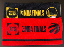 Load image into Gallery viewer, 2019 NBA Finals Toronto Raptors + GS Warriors Game Used Players Bench Towels