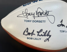 Load image into Gallery viewer, Dallas Cowboys Legends HOF Autographed x5 Wilson Football Beckett NFL Staubach