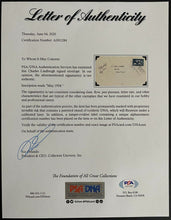 Load image into Gallery viewer, 1934 Charles A Lindbergh Signed Postal Cover Autographed Aviator History PSA DNA