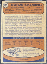 Load image into Gallery viewer, 1974 O-Pee-Chee #180 Borje Salming Rookie Card Toronto Maple Leafs NHL PSA 8