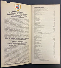 Load image into Gallery viewer, 1973 Vintage MLB Baseball Montreal Expos Media Guide
