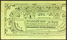 Load image into Gallery viewer, 1951 Indy 500 Race Ticket Lee Wallard Wins International Vintage Old Car Racing