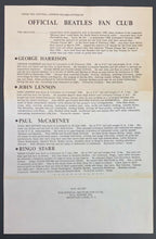Load image into Gallery viewer, 1964 The Beatles London Fan Club Item Lot Biographies + Photo Postcard + Mailer