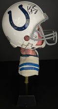 Load image into Gallery viewer, Peyton Manning Autographed Colts Mini Helmet + Bust Signed NFL Football Fanatics
