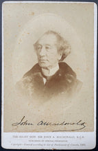 Load image into Gallery viewer, 1880s Susan & John A. Macdonald Signed Exhibit Cards Autographed Canadian PM JSA