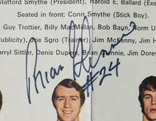 Load image into Gallery viewer, 1970/71 Toronto Maple Leaf Autographed Team Photo Signed x7 NHL Keon HOF JSA