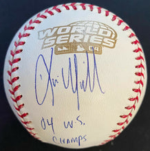 Load image into Gallery viewer, Kevin Miller Signed Autographed 2004 World Series Baseball Inscribed Tr-Star MLB