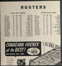 Load image into Gallery viewer, 1965-66 Scorecard Signed x5 New York Rangers Autographed Ratelle Hadfield++ JSA