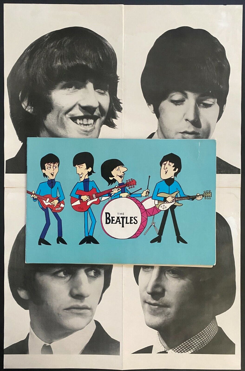 Rare Beatles December 1965 U.K. Tour Program + Insert Poster Music Vin –  Glory Days Sports