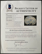 Load image into Gallery viewer, Full Size NFL Riddell Pro Helmet Signed x22 Football HOFers + More Beckett LOA