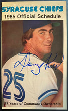 Load image into Gallery viewer, Doug Ault Signed Autographed 1985 Syracuse Chiefs Pocket Schedule Baseball