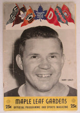 Load image into Gallery viewer, 1955 Maple Leaf Gardens NHL Program Toronto Maple Leafs vs Montreal Canadiens